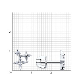 Серьги SOKOLOV - Серебро 925, Фианит (арт. 94026876)