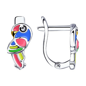 Серьги SOKOLOV - Серебро 925, Эмаль (арт. 94023357)