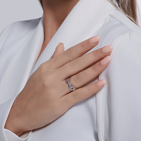 Кольцо SOKOLOV - Серебро 925, Фианит (арт. 94013834)