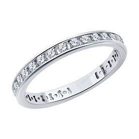 Кольцо SOKOLOV - Серебро 925, Фианит (арт. 94013859)