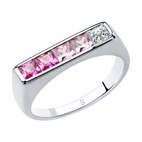 Кольцо SOKOLOV - Серебро 925, Фианит (арт. 94013106)