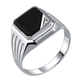 Кольцо Talant - Серебро 925, Агат, Фианит (арт. 21-72-0801-17549)