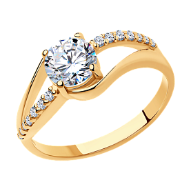 Кольцо SOKOLOV - Серебро 925, Фианит (арт. 93010242)