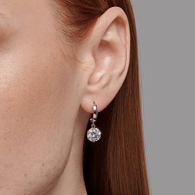 Серьги SOKOLOV - Серебро 925, Swarovski (арт. 89020151)