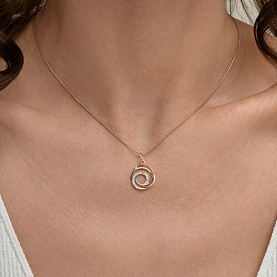 Подвеска Diamant - Золото 585, Фианит (арт. 51-130-01371-1)