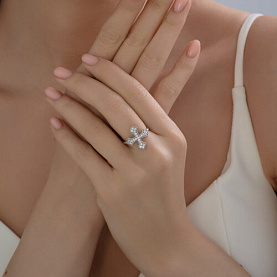 Кольцо SOKOLOV - Серебро 925, Фианит (арт. 94014407)