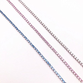 Колье Фиделис - Серебро 925, Фианит (арт. C1-AW-10336-bl)