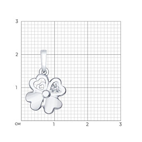 Подвеска SOKOLOV - Серебро 925, Фианит (арт. 94031908)