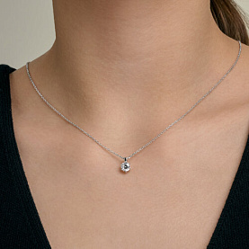 Колье SOKOLOV - Серебро 925, Бриллианит (арт. 94071469)