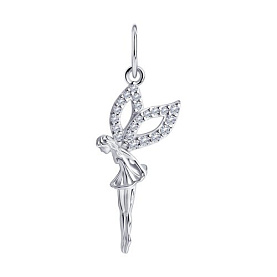 Подвеска SOKOLOV - Серебро 925, Фианит (арт. 94030699)