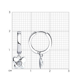 Серьги SOKOLOV - Серебро 925, Фианит (арт. 94026676)