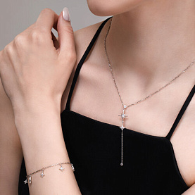 Колье SOKOLOV - Серебро 925, Фианит (арт. 94070649)