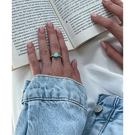 Кольцо Фиделис - Серебро 925, Фианит (арт. SS-B1598RA-bl)