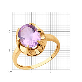 Кольцо SOKOLOV - Серебро 925, Аметист (арт. 92014577)