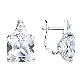 Серьги SOKOLOV - Серебро 925, Фианит (арт. 94022280)