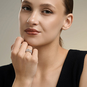 Кольцо SOKOLOV - Серебро 925, Фианит (арт. 94014815)