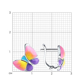 Серьги SOKOLOV - Серебро 925, Эмаль (арт. 94026858)