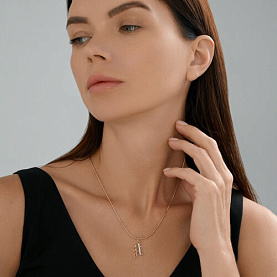 Подвеска Diamant - Золото 585, Фианит (арт. 51-130-02895-1)