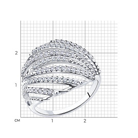 Кольцо Diamant - Серебро 925, Фианит (арт. 94-110-00790-2)