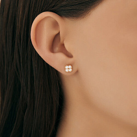 Серьги SOKOLOV - Золото 375, Фианит (арт. 0200629-4)
