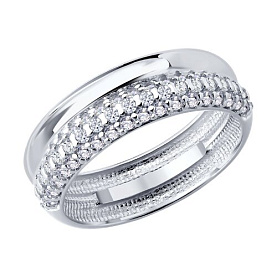 Кольцо SOKOLOV - Серебро 925, Фианит (арт. 94014846)