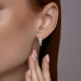 Серьги SOKOLOV - Серебро 925, Фианит (арт. 94026724)