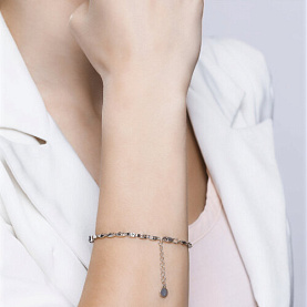 Браслет SOKOLOV - Серебро 925, Аметист, Фианит (арт. 92050096)