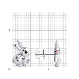 Серьги SOKOLOV - Серебро 925, Эмаль (арт. 94025918)