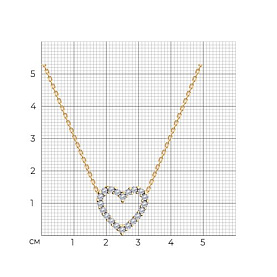 Колье SOKOLOV - Серебро 925, Фианит (арт. 93070131)