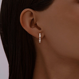 Серьги SOKOLOV - Серебро 925, Фианит (арт. 93021136)