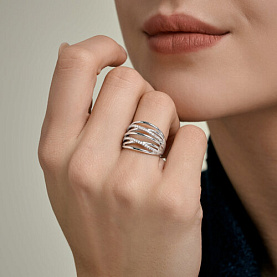 Кольцо Diamant - Серебро 925, Фианит (арт. 94-110-00410-1)