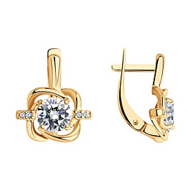 Серьги SOKOLOV - Серебро 925, Фианит (арт. 93020895)