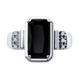 Кольцо Diamant - Серебро 925, Агат, Фианит (арт. 94-310-02084-1)