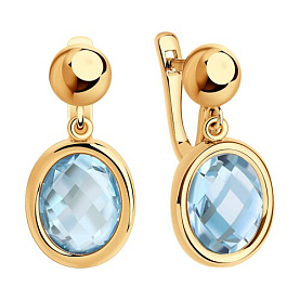 Серьги SOKOLOV - Золото 375, Топаз (арт. 37727365)