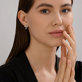 Серьги SOKOLOV - Серебро 925, Фианит (арт. 94026994)