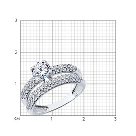 Кольцо Diamant - Серебро 925, Фианит (арт. 94-110-02144-1)