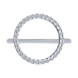 Кольцо SOKOLOV - Серебро 925, Фианит (арт. 94014218)