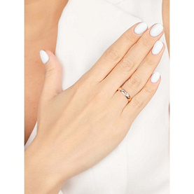 Кольцо Атолл - Золото 585 (арт. 628-4б)