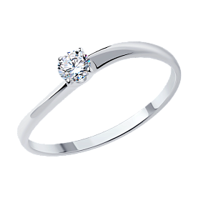Кольцо SOKOLOV - Серебро 925, Фианит (арт. 94013656)