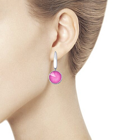 Серьги SOKOLOV - Серебро 925, Swarovski (арт. 94022878)