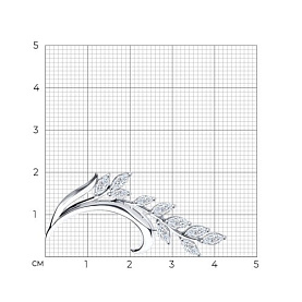 Брошь SOKOLOV - Серебро 925, Фианит (арт. 94040099)
