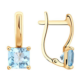 Серьги SOKOLOV - Золото 375, Топаз (арт. 37727421)