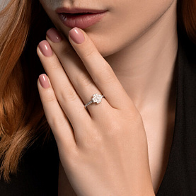 Кольцо SOKOLOV - Серебро 925, Фианит (арт. 94014143)