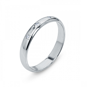 Кольцо Platinum Lab. - Платина 950, Бриллиант (арт. ПК-103-03)