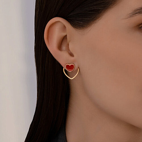 Серьги Diamant - Серебро 925, Эмаль (арт. 93-122-02191-2)