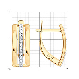 Серьги Diamant - Золото 585 (арт. 51-120-00482-1)