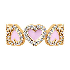 Кольцо SOKOLOV - Серебро 925, Фианит, Эмаль (арт. 93011125)