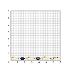 Браслет SOKOLOV - Золото 375, Синтетический сапфир (арт. 37750343)