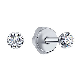 Серьги SOKOLOV - Золото 585, Бриллиант (арт. 1021752-3)