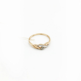 Кольцо Klondike - Золото 585, Бриллиант (арт. 01-01157-01-001-01-01)